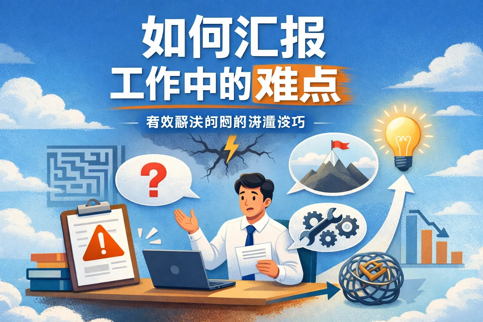 如何汇报工作中的难点