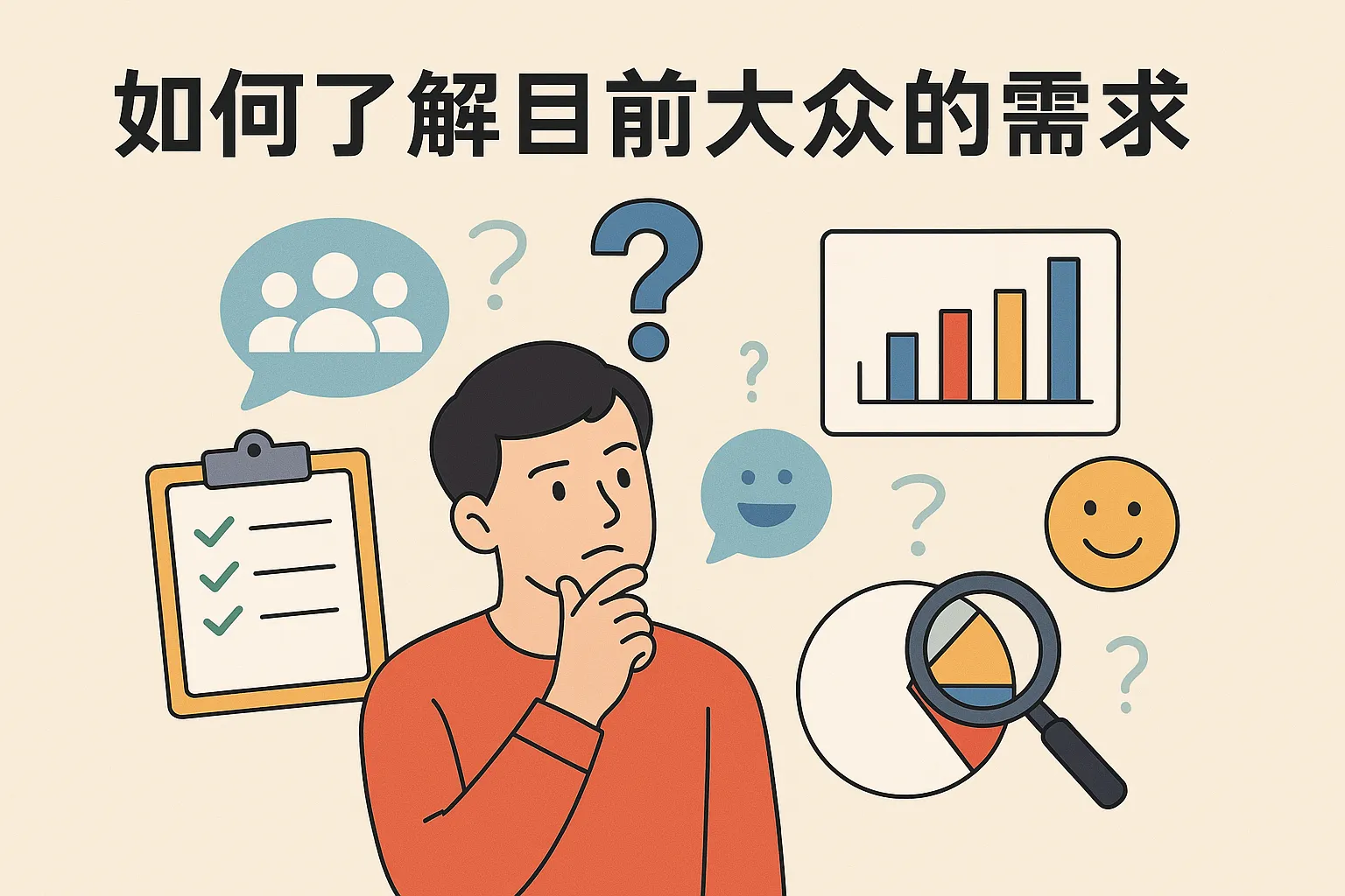 怎么了解目前大众的需求