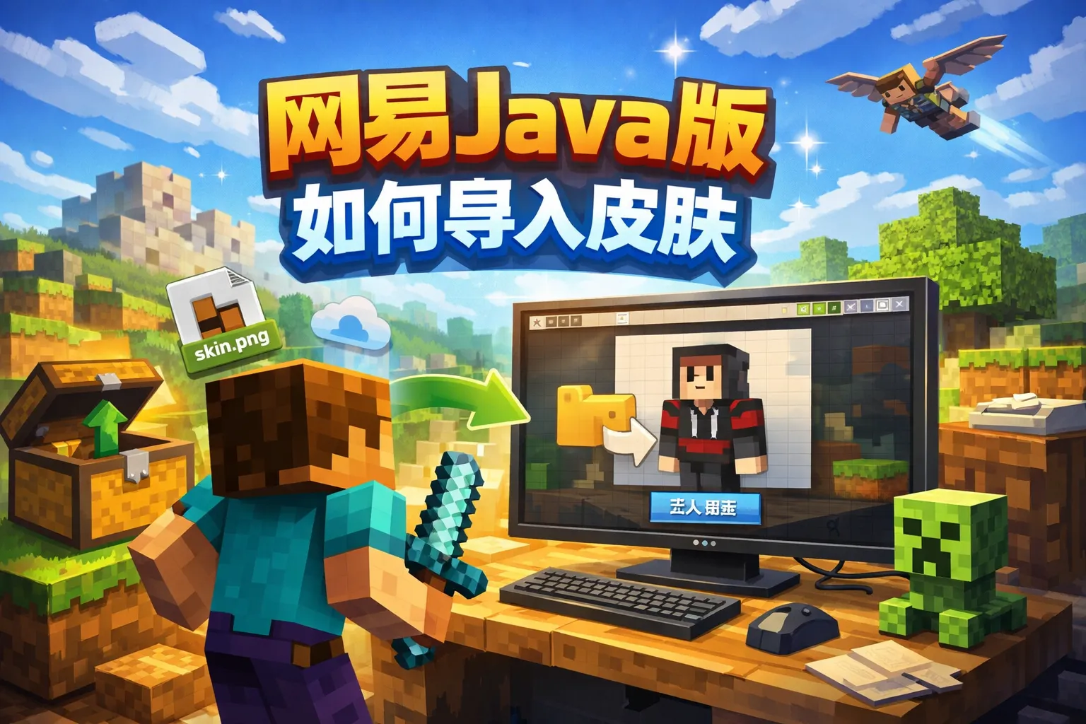 网易java版如何导入皮肤