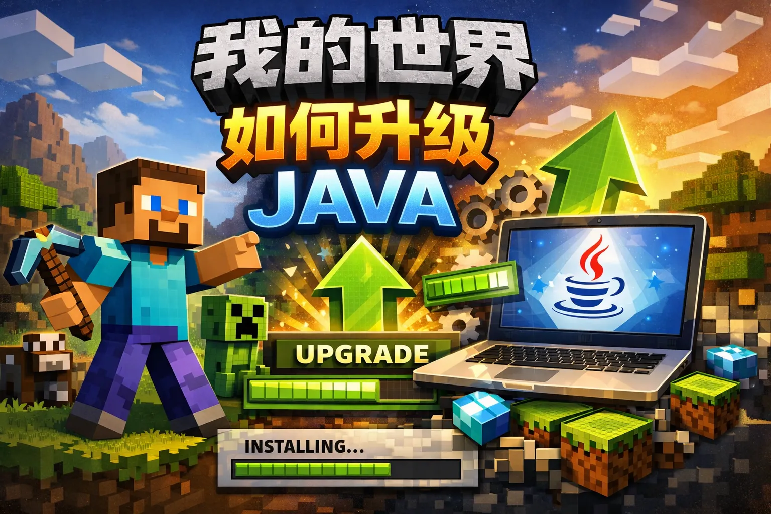 我的世界如何升级 java