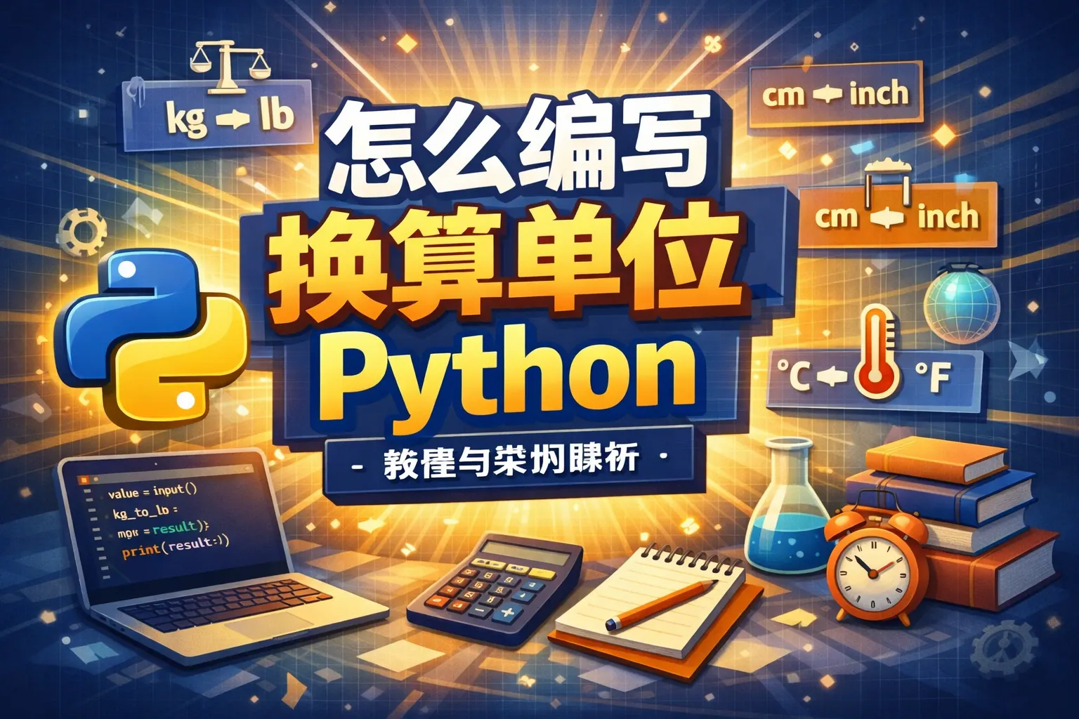 怎么编写换算单位python