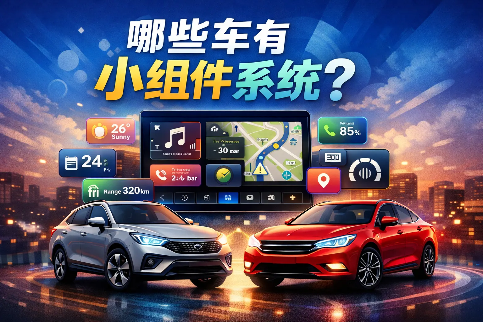 哪些车有小组件系统