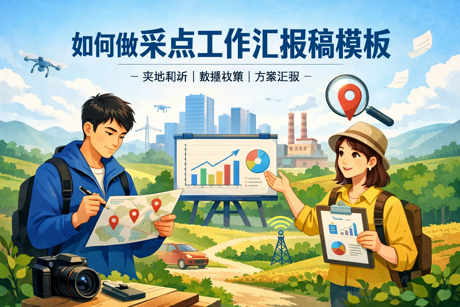 如何做采点工作汇报稿模板