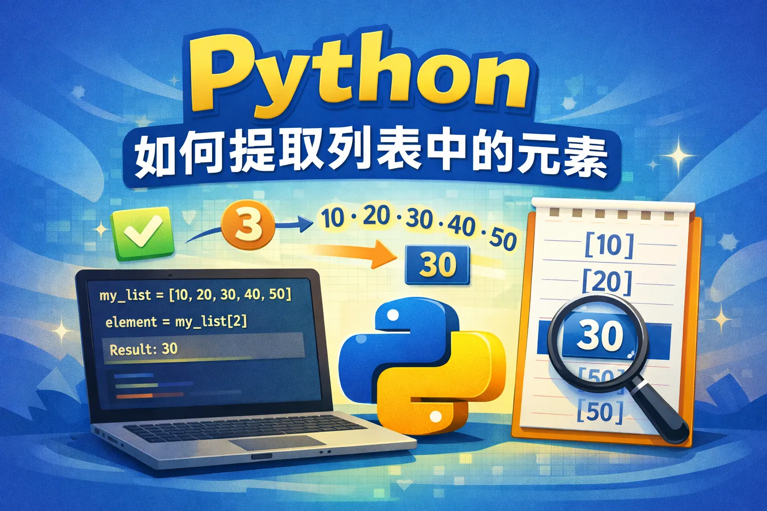 python如何提取列表中的