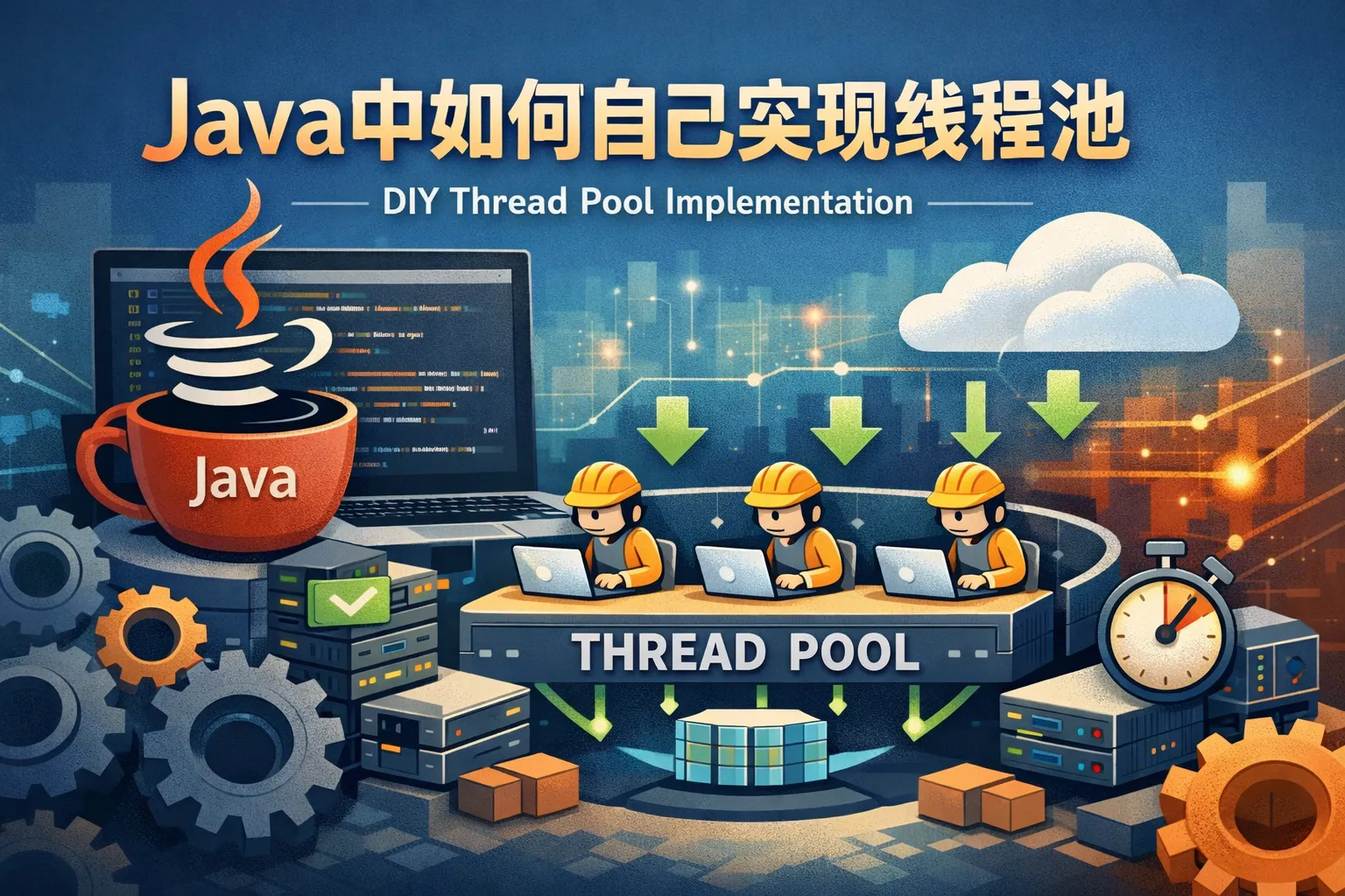 java中如何自己实现线程池