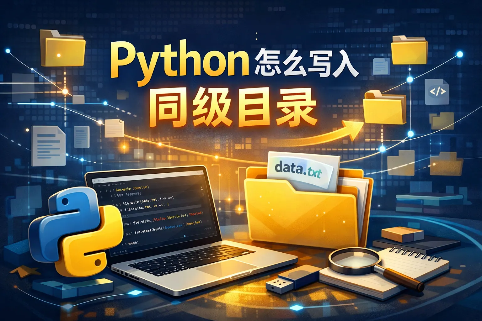 python怎么写入同级目录