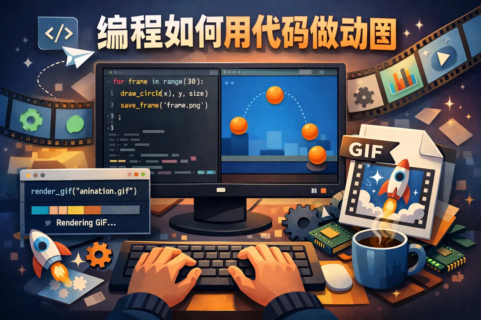 编程如何用代码做动图