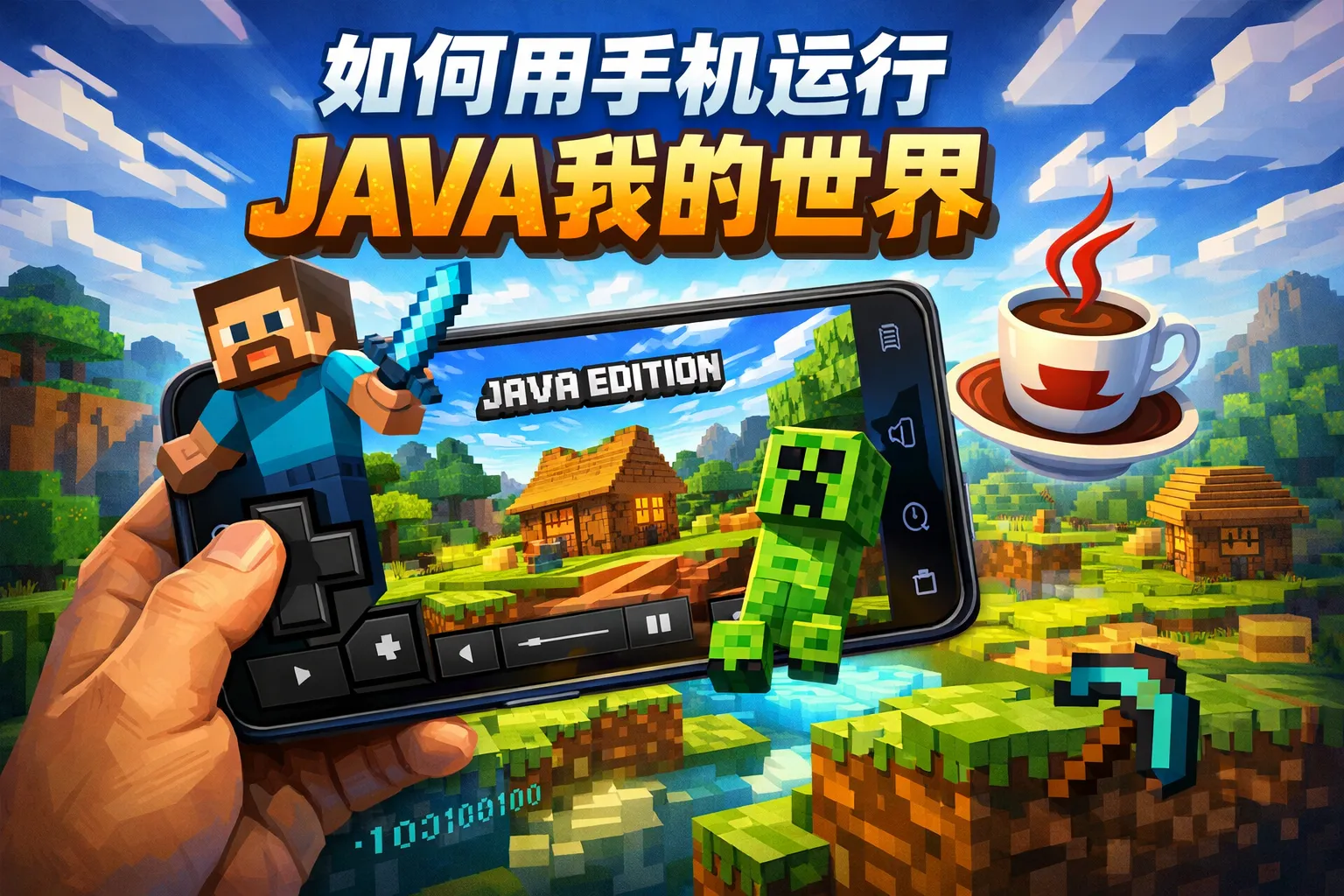 如何用手机运行java我的世界