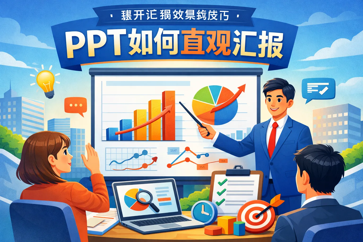 ppt如何直观汇报