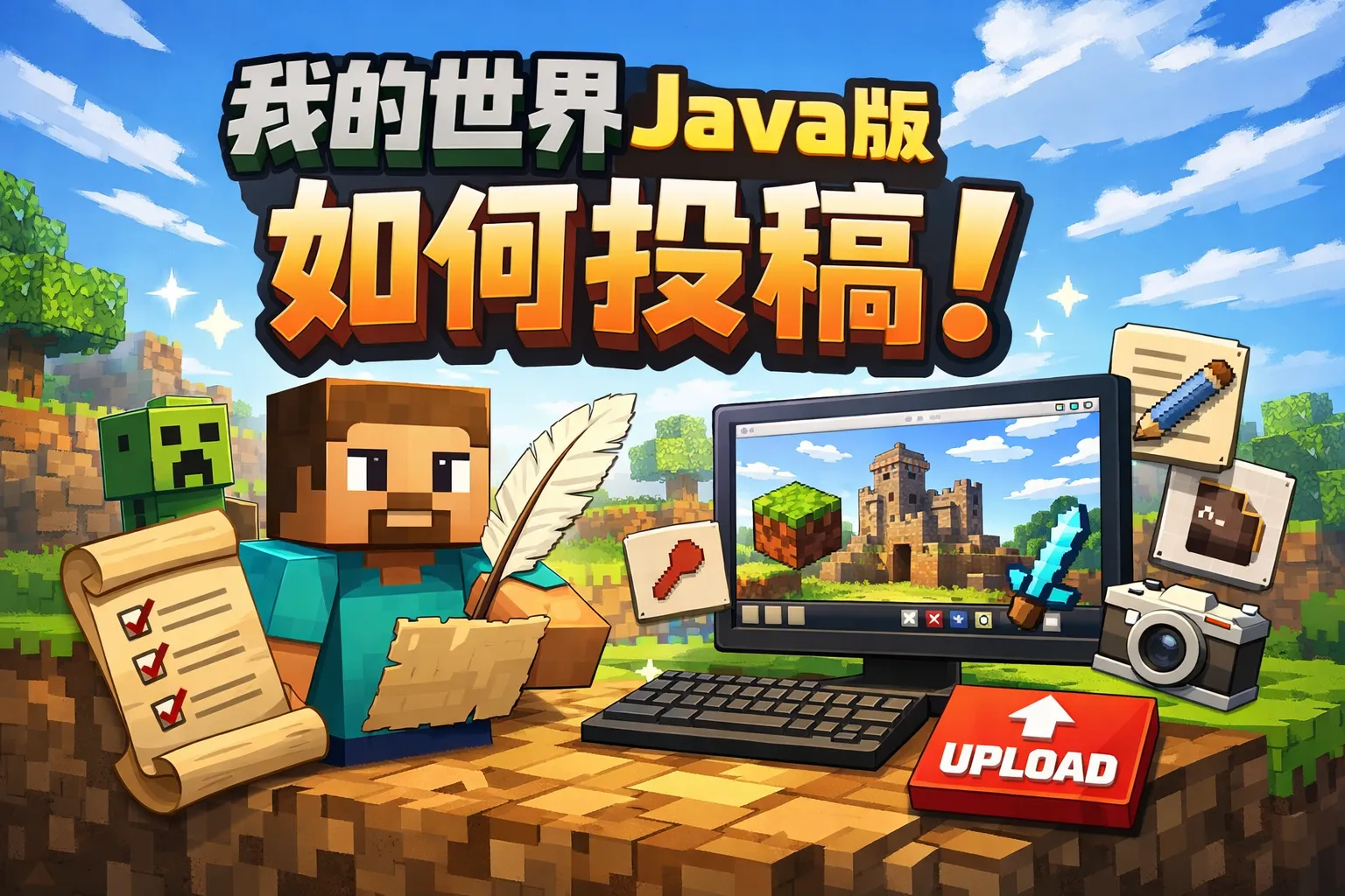 我的世界java版如何投稿