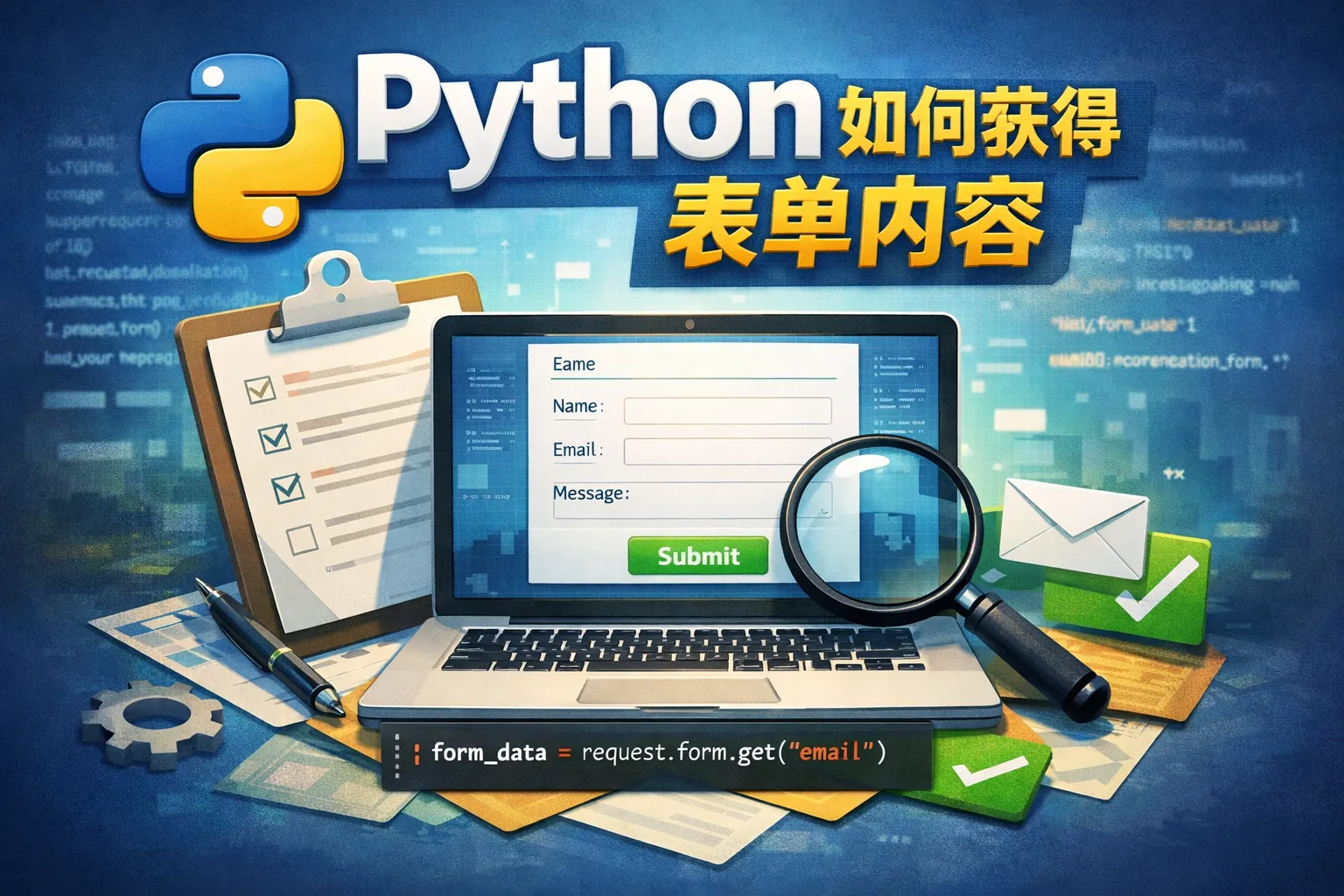 python如何获得表单内容