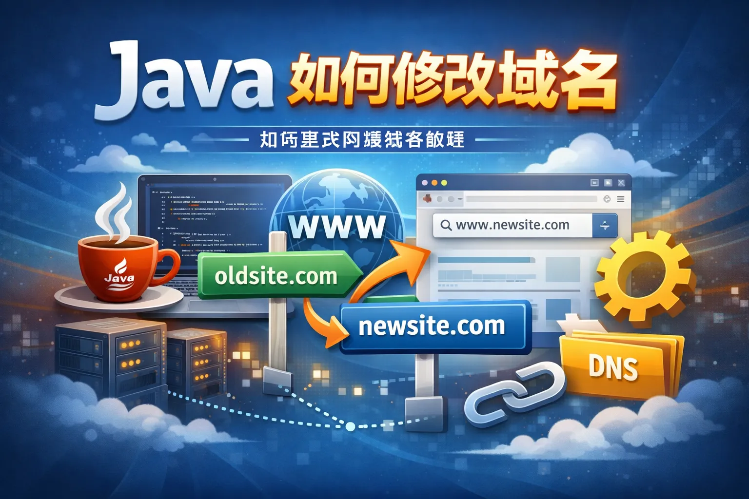 java 如何修改域名