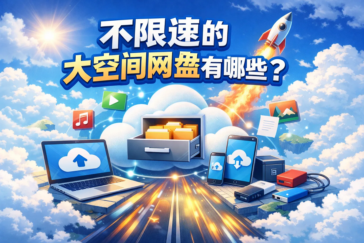 不限速的大空间网盘有哪些