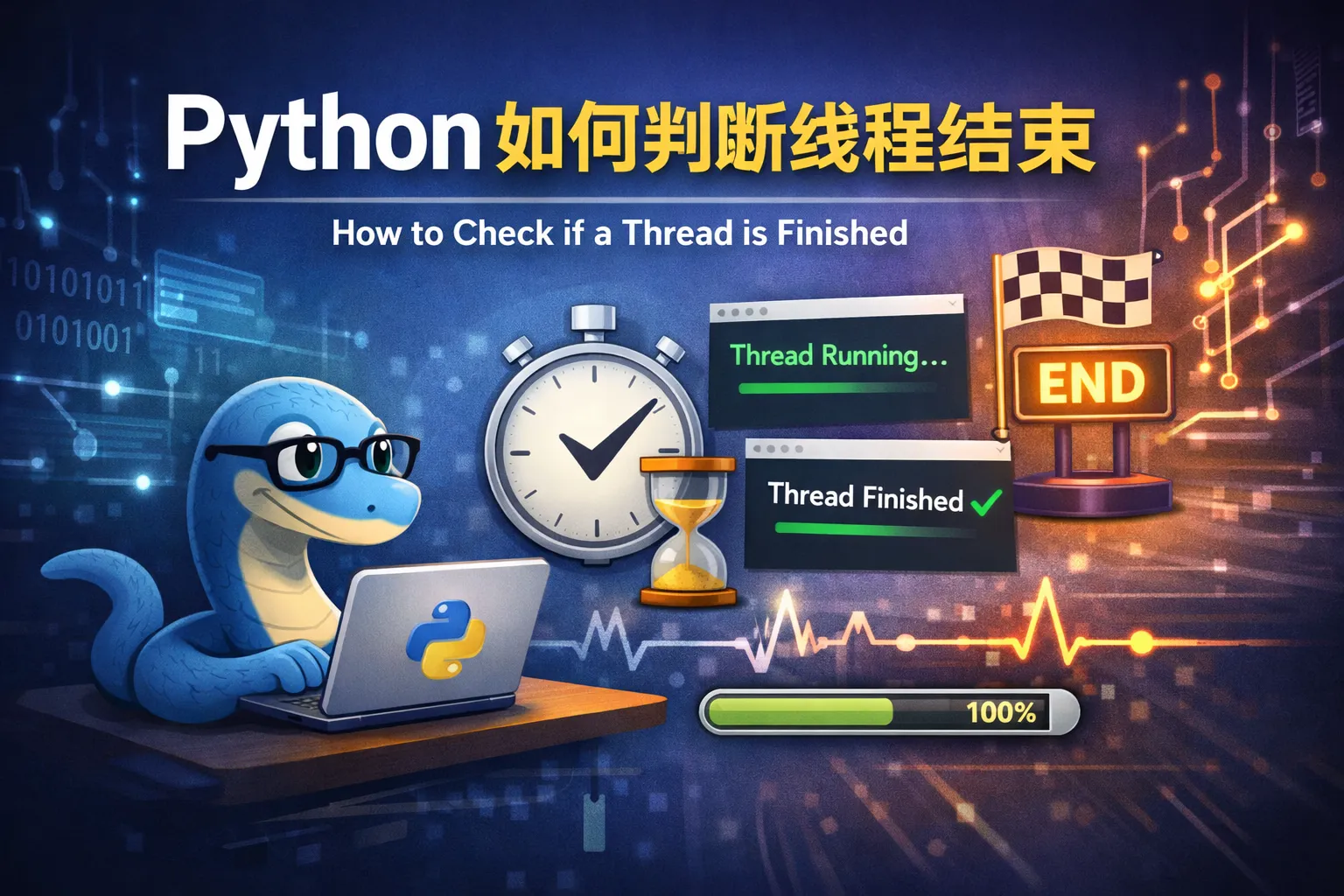 python如何判断线程结束