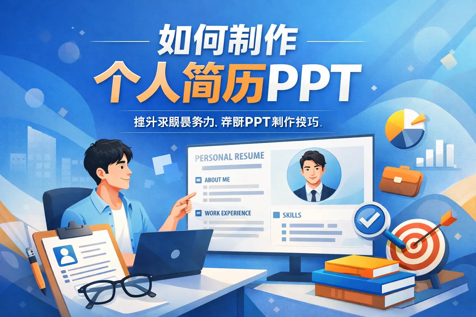 如何制作个人简历ppt