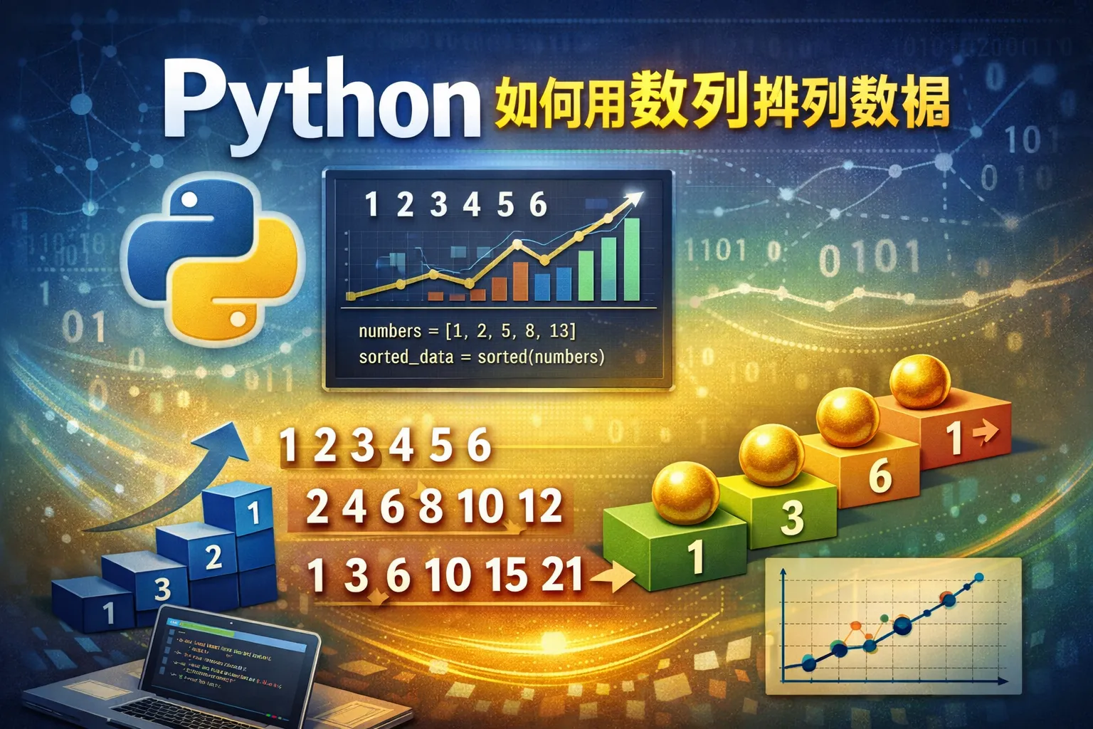 python如何用数列排列数据