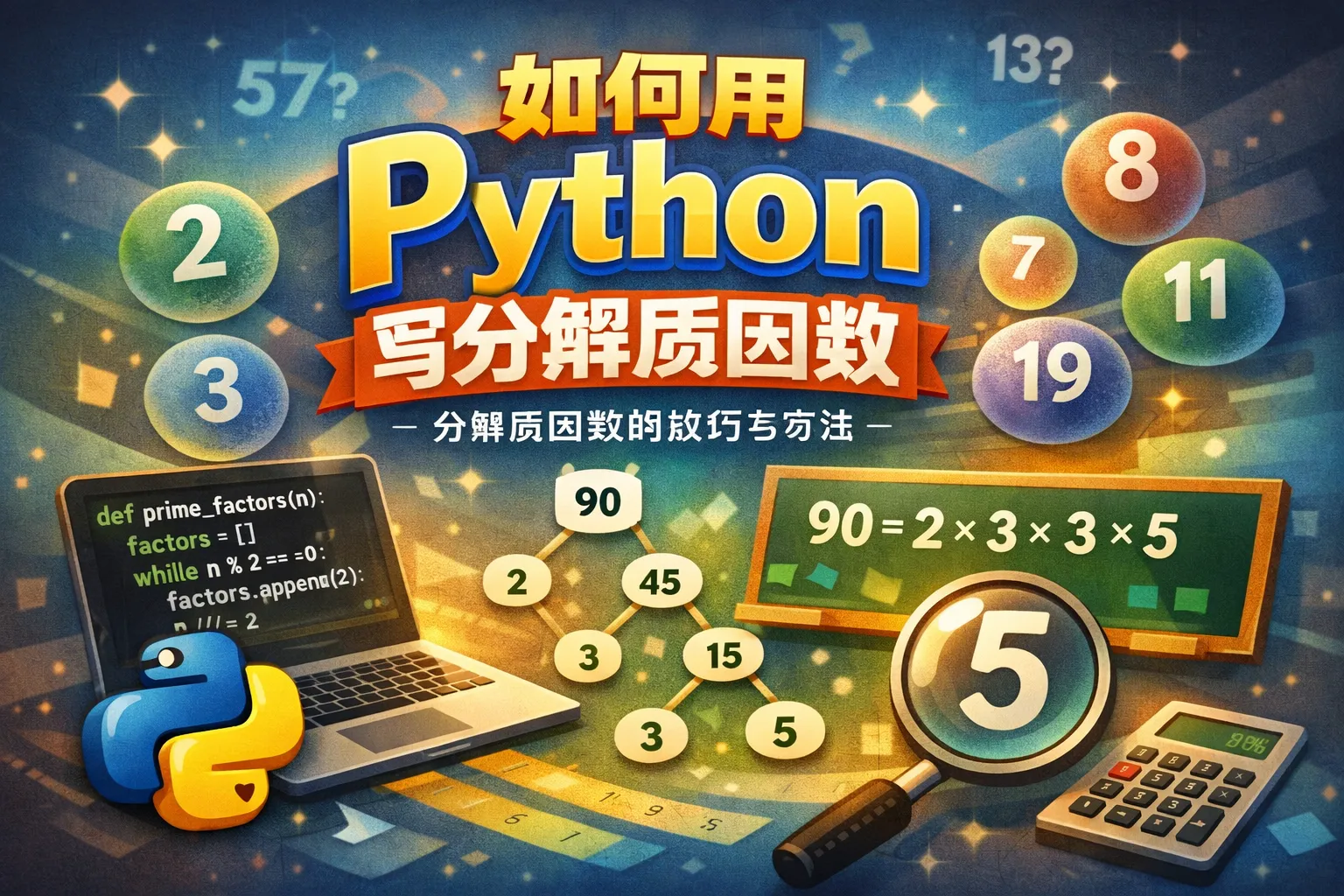 如何用python写分解质因数
