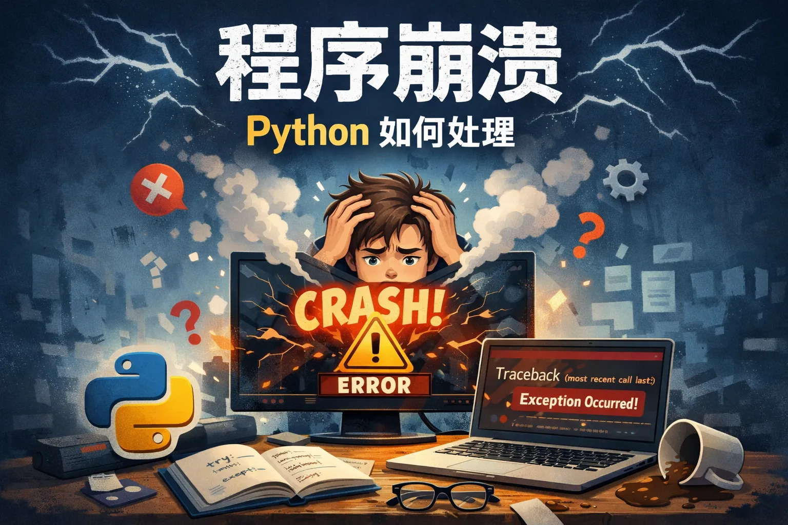 程序崩溃python如何处理