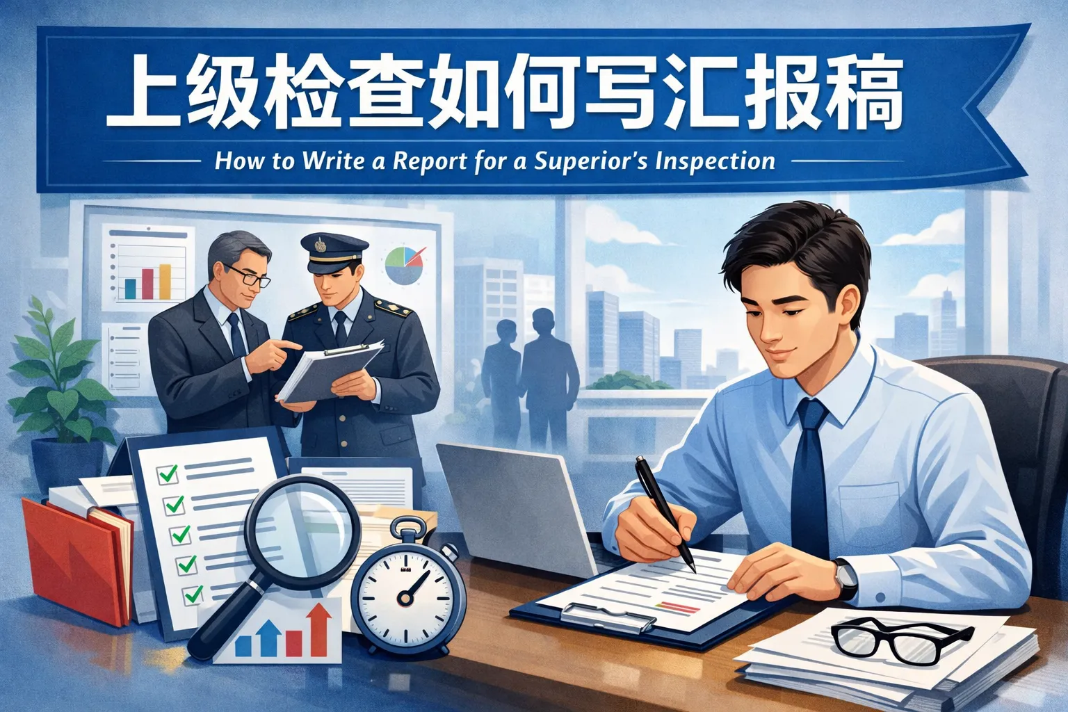 上级检查如何写汇报稿