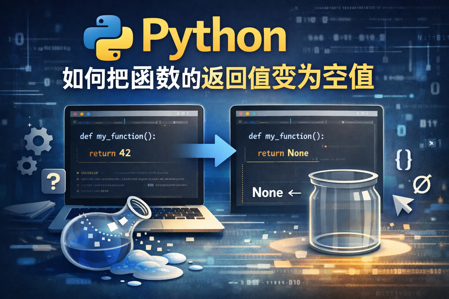 python如何把函数的返回值变为空值