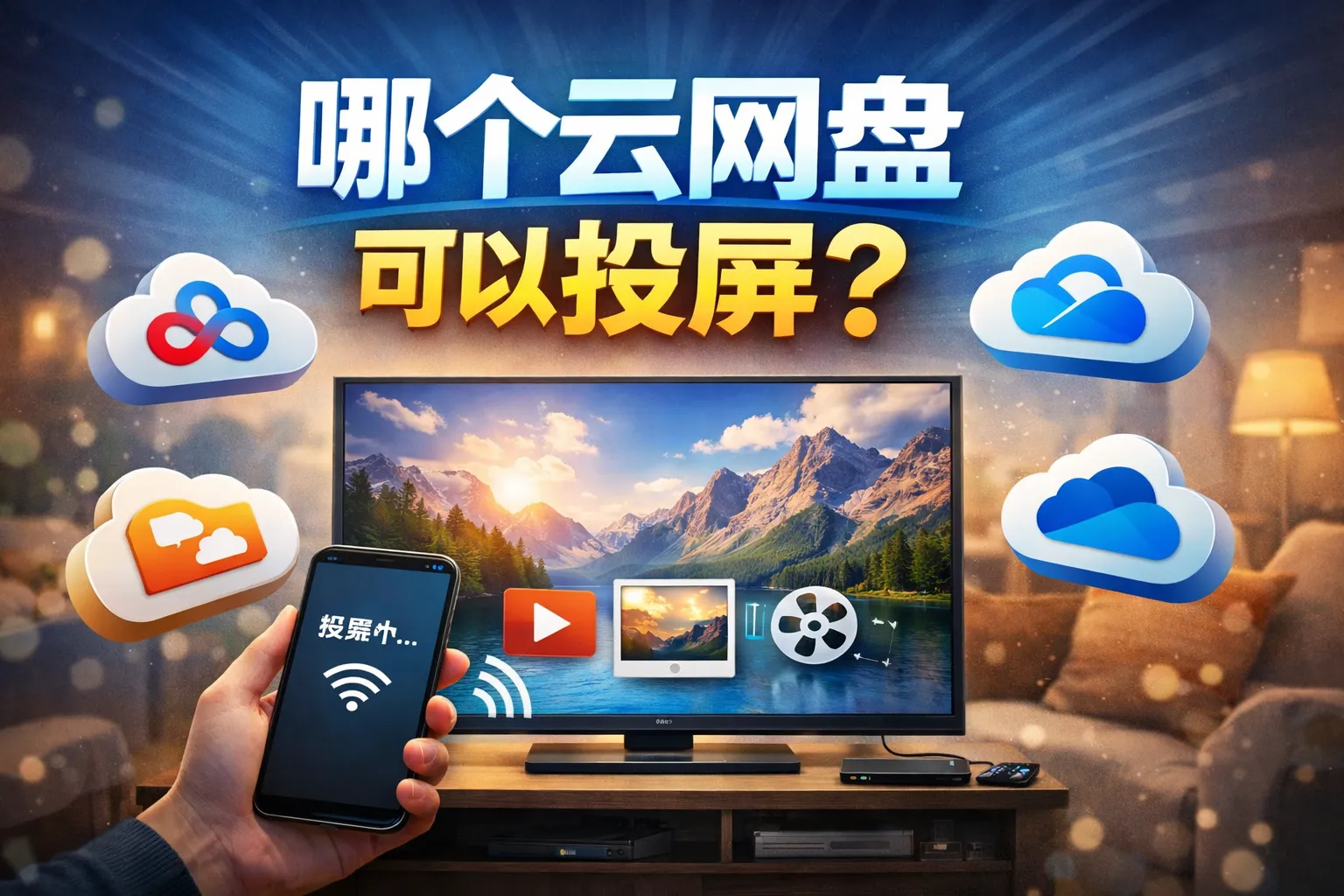 哪个云网盘可以投屏