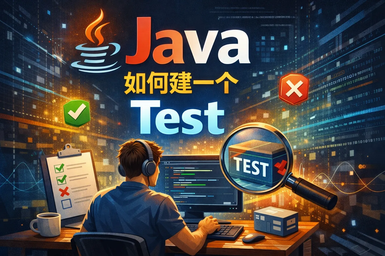 java如何建一个 test
