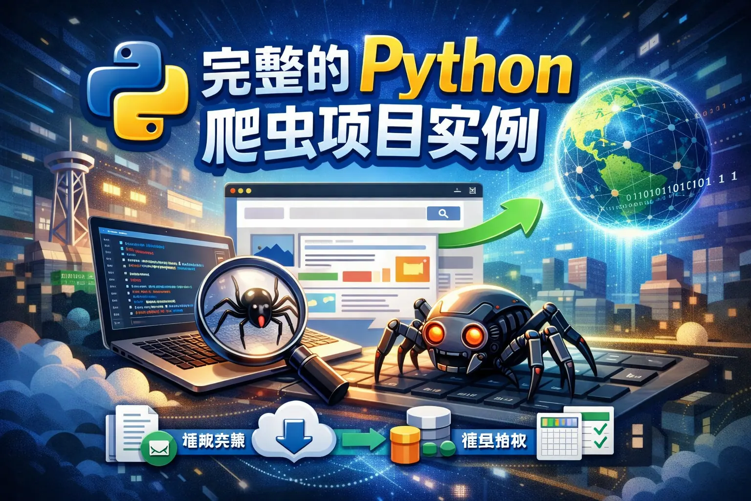 完整的python爬虫项目实例
