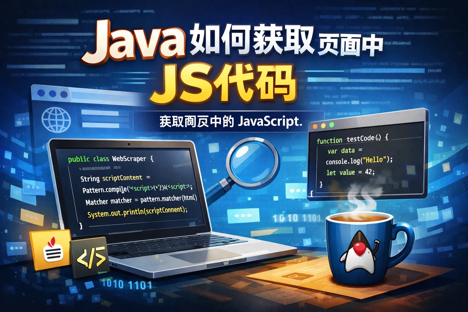Java如何获取页面中js代码