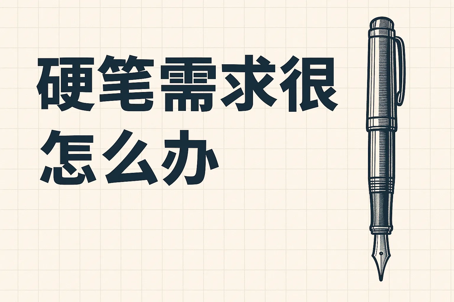 硬笔需求很大怎么办