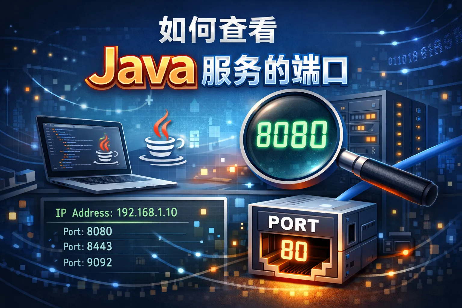 如何查看java服务的端口
