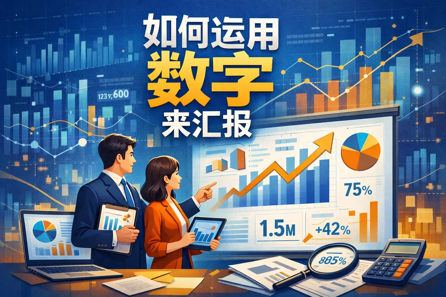 如何运用数字来汇报