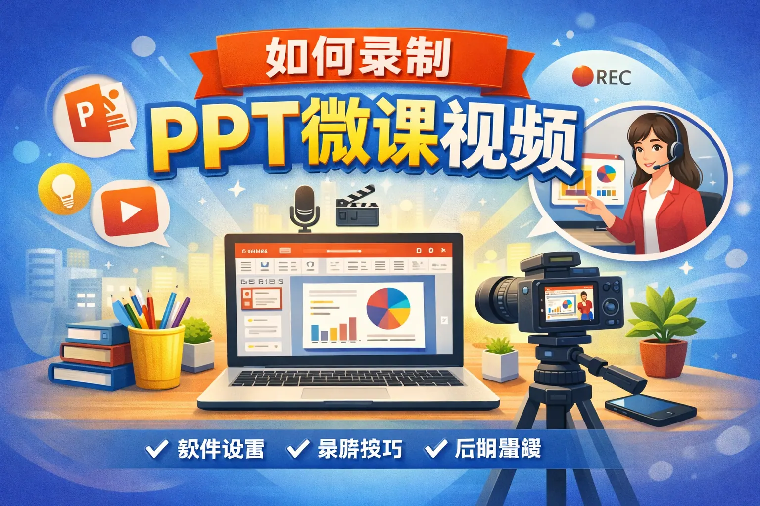 如何录制ppt微课视频