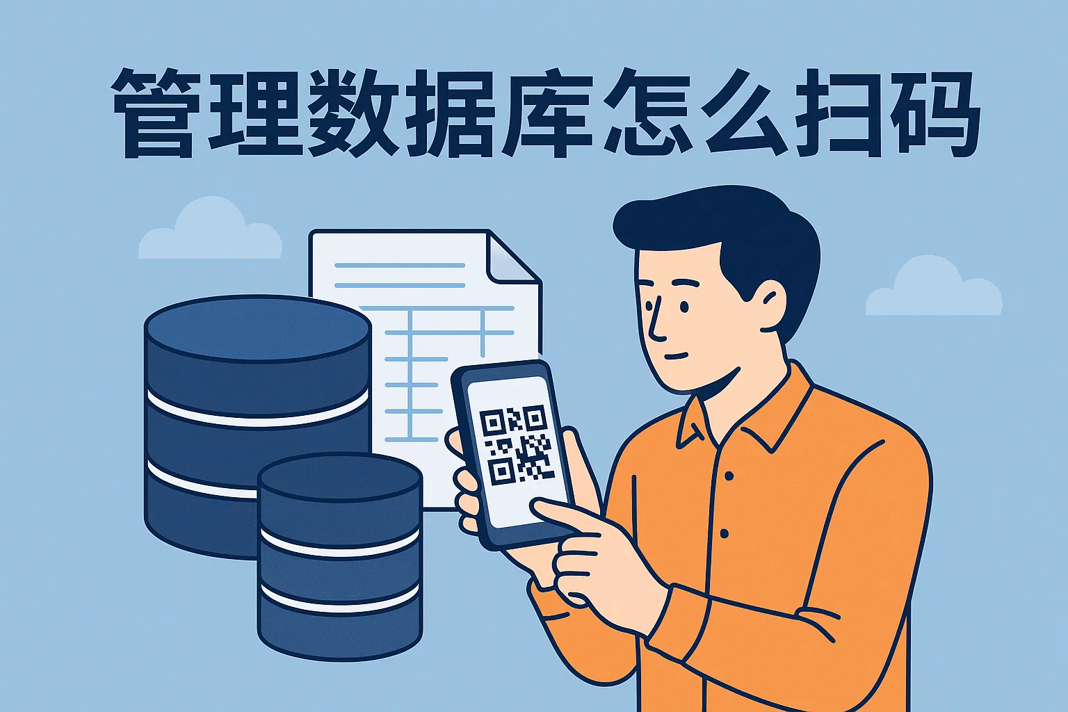 管理数据库怎么扫码