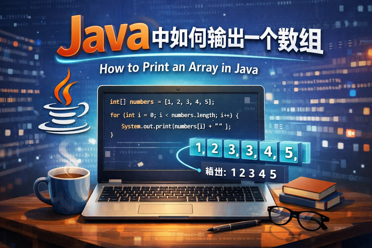 java中如何输出一个数组