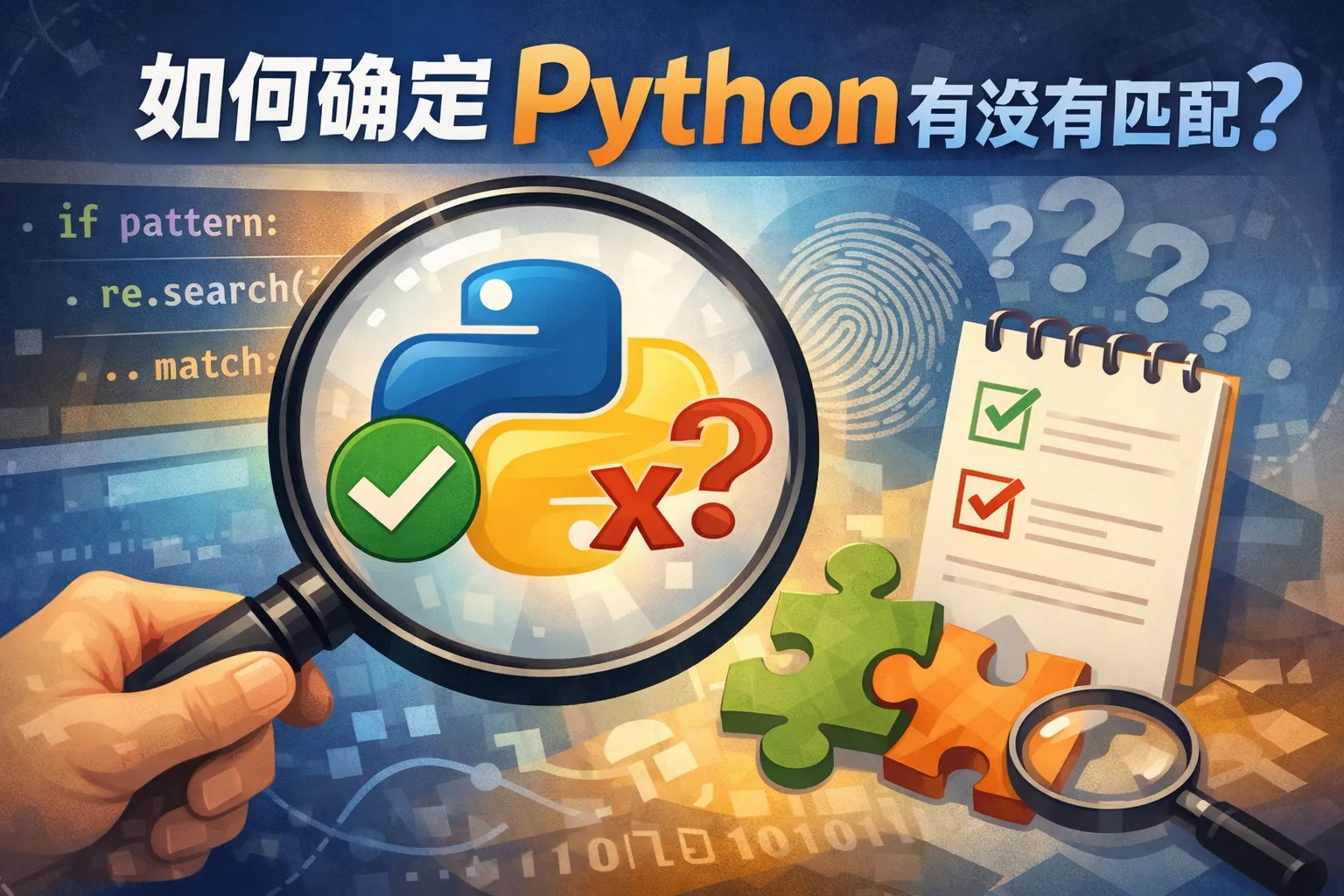 如何确定python有没有匹配