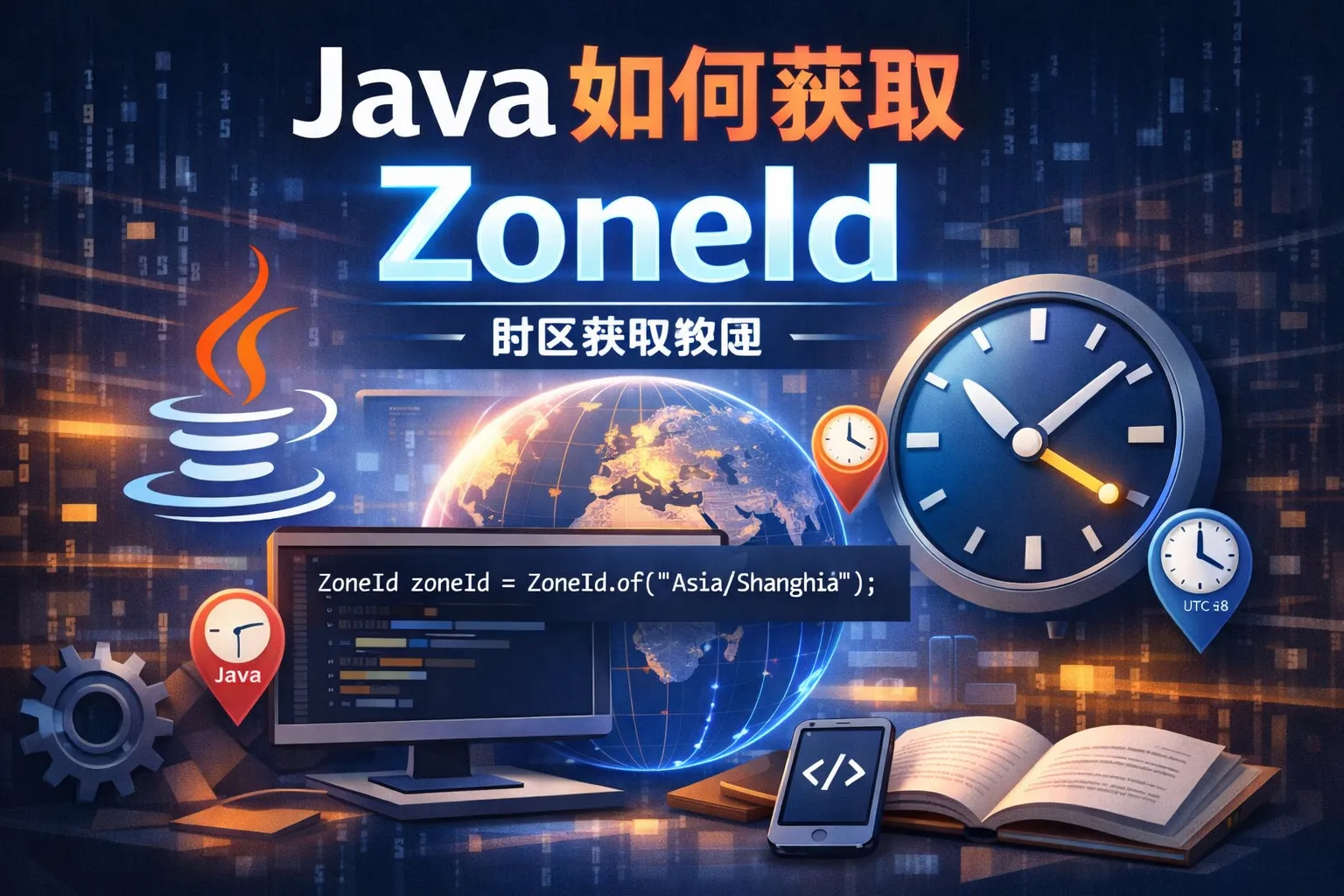 java如何获取zoneid