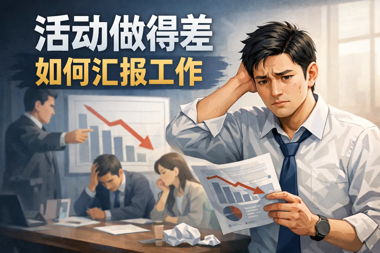 活动做得差如何汇报工作