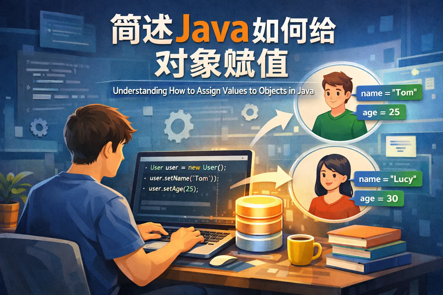 简述java如何给对象赋值