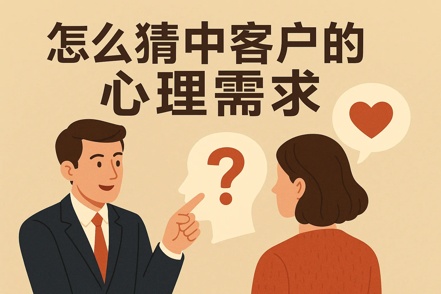 怎么猜中客户的心理需求
