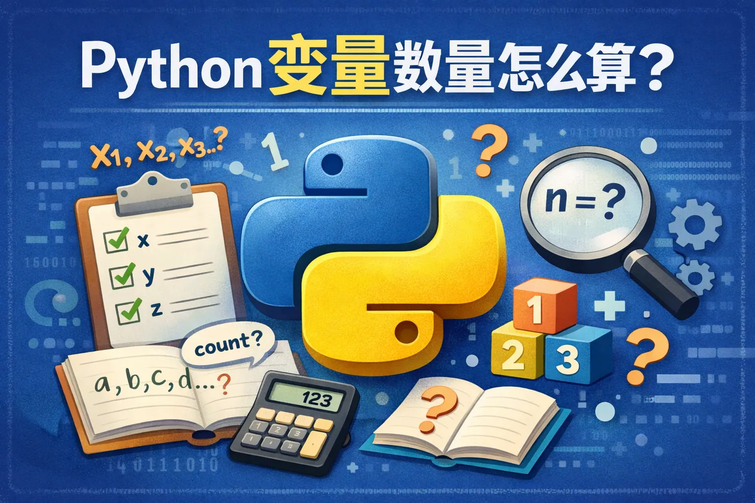 python变量数量怎么算