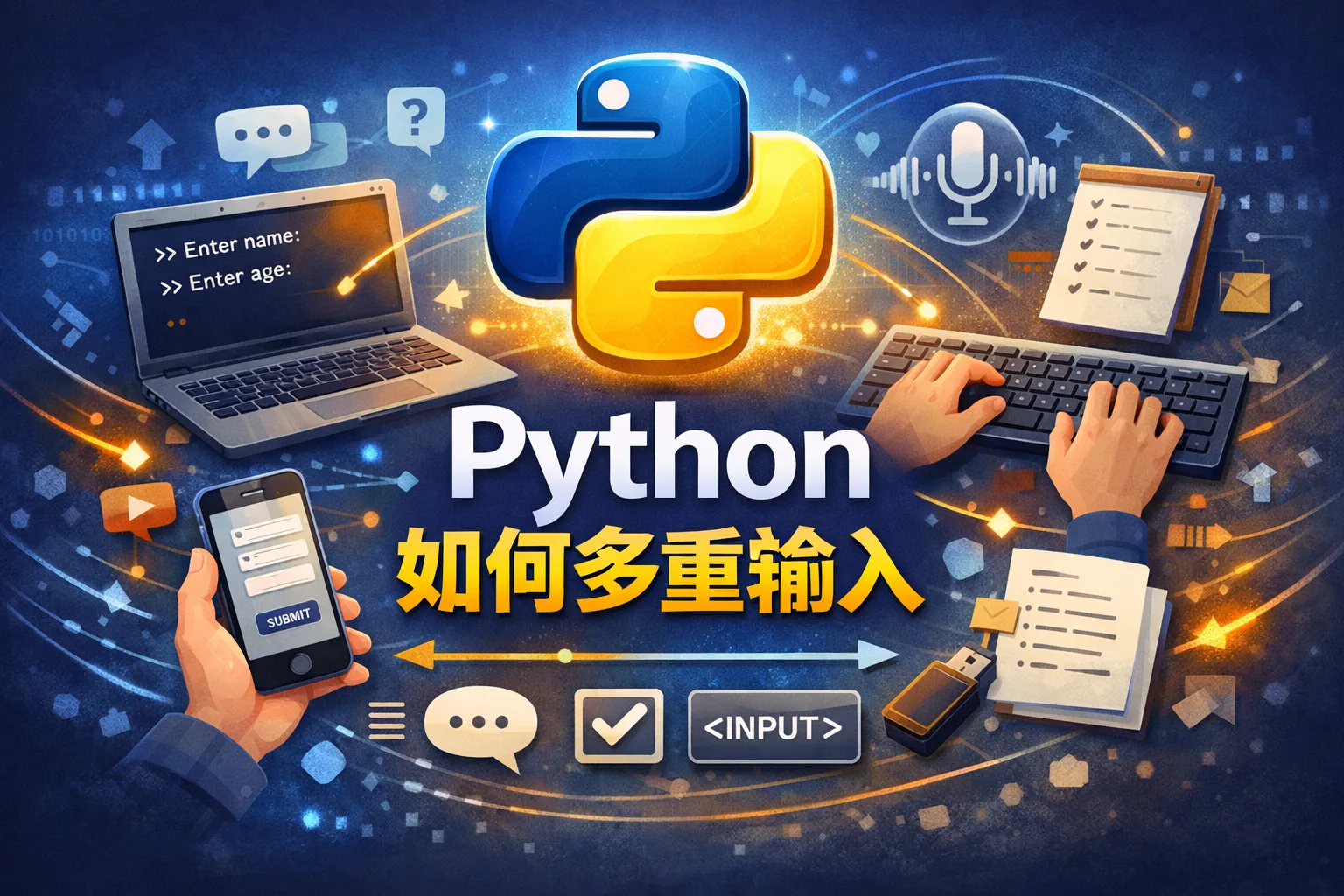 python 如何多重输入