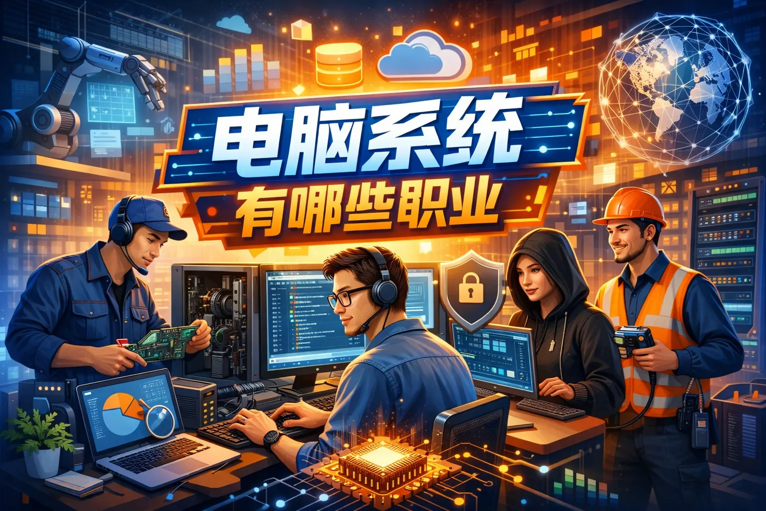 电脑系统有哪些职业