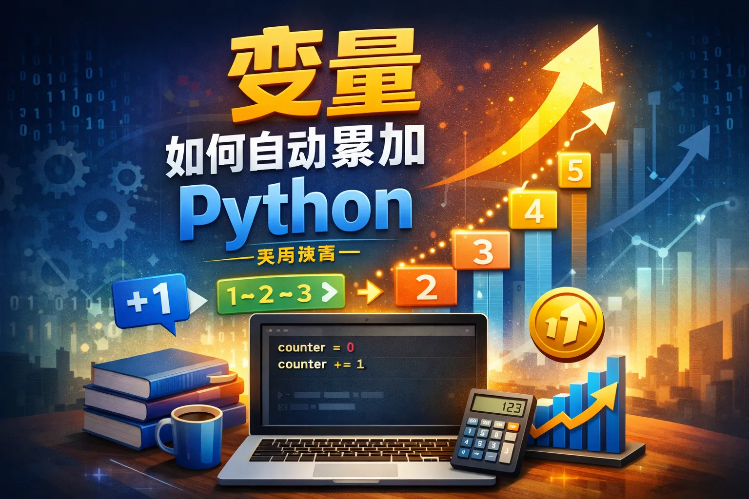 变量如何自动累加python