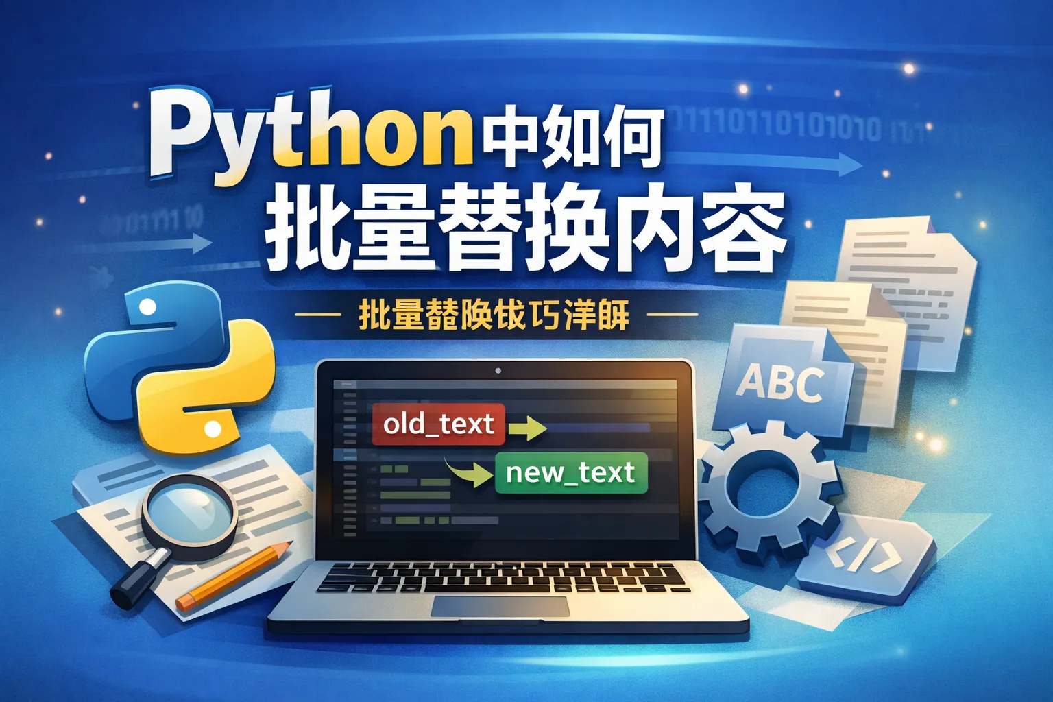 python中如何批量替换内容