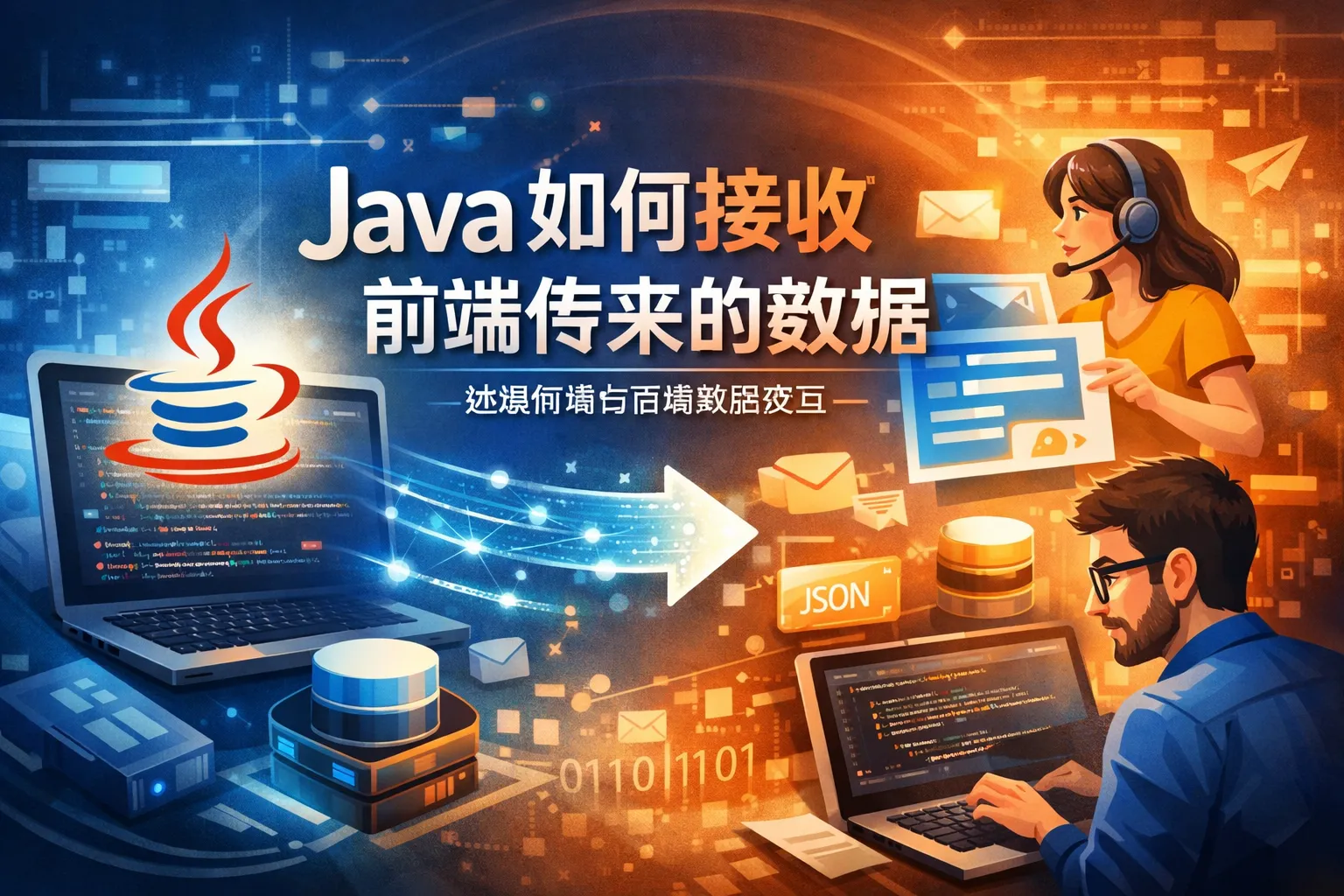 java如何接收前端传来的数据