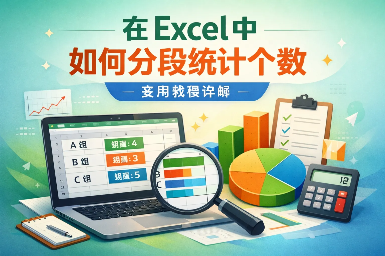 在excel中如何分段统计个数
