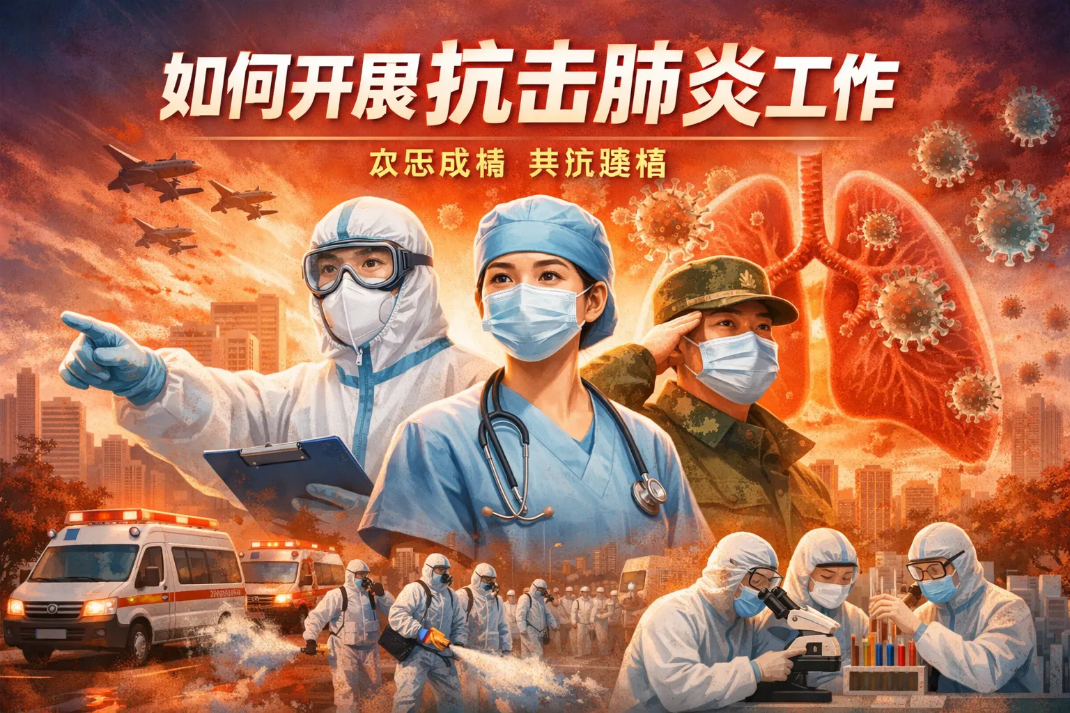 如何开展抗击肺炎工作