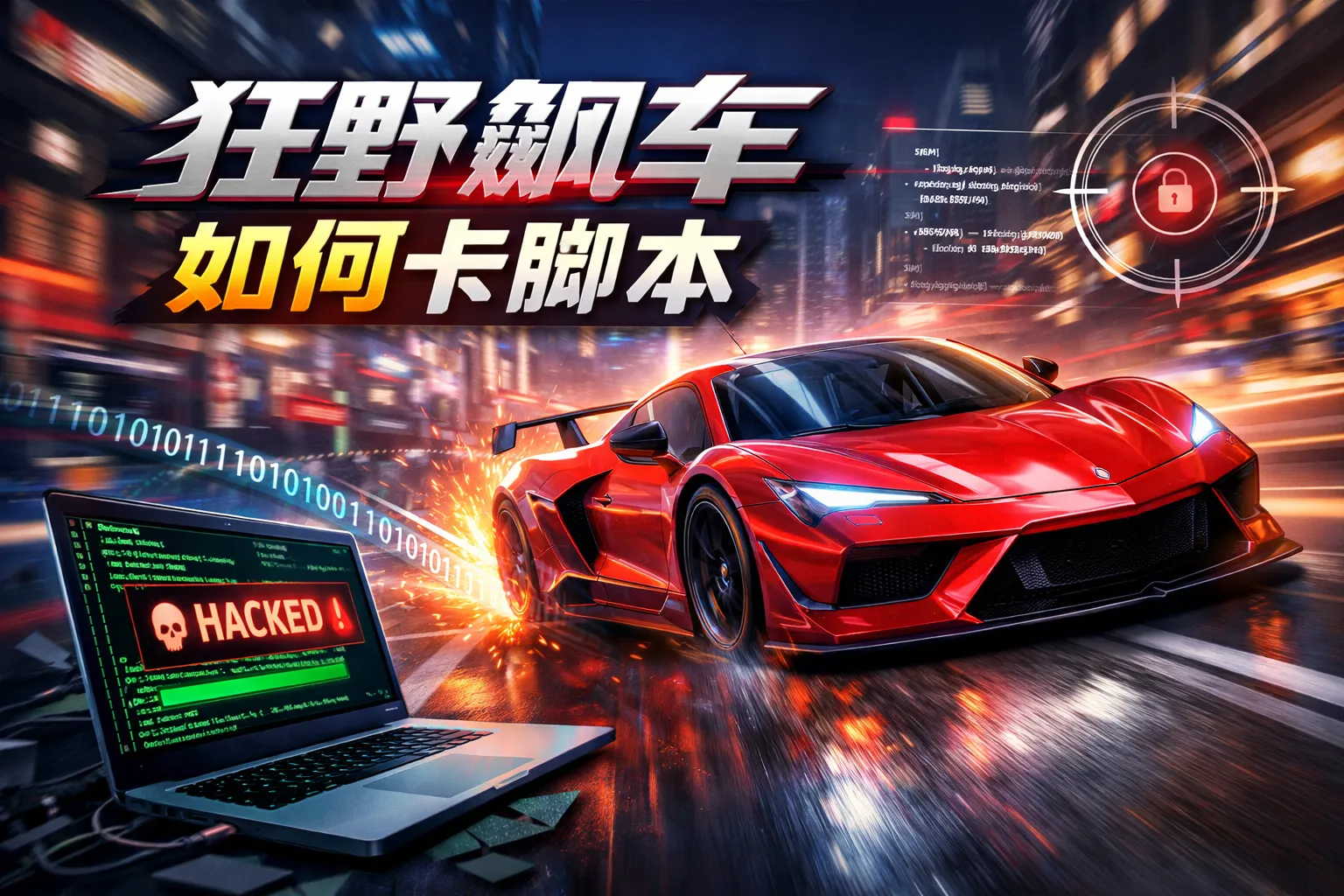 狂野飙车如何卡脚本