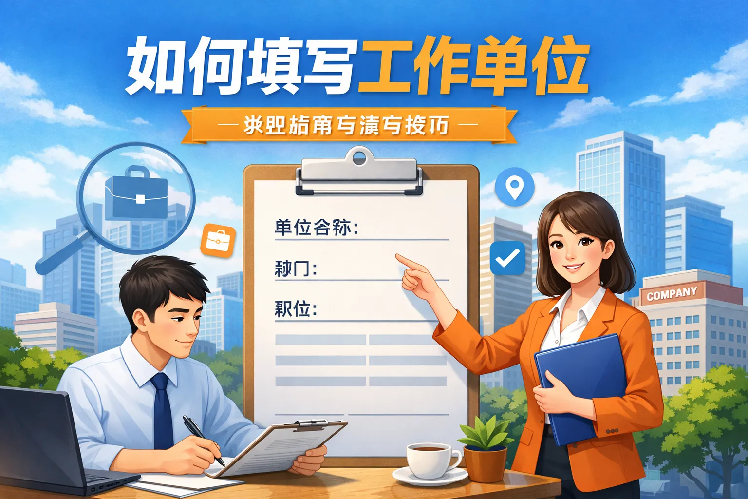 如何填写工作单位