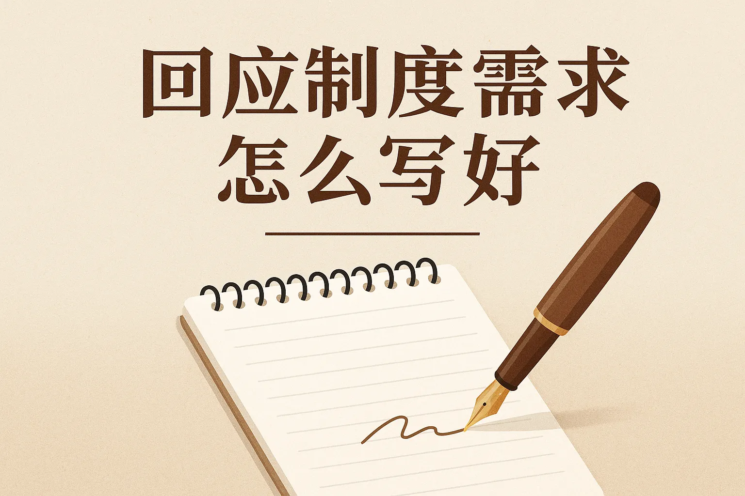 回应制度需求怎么写好